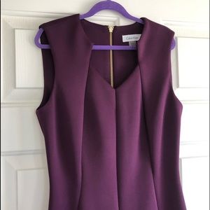 Calvin Klein V-neck scuba dress size 2